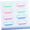 NOLITOY 8pcs Nail Cleat Shape Dust Cleaning Brushes for Manicure and Pedicure Compact Plastic Handles for Easy Use Essential Tools for Women and Girls view 2