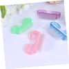 NOLITOY 8pcs Nail Cleat Shape Dust Cleaning Brushes for Manicure and Pedicure Compact Plastic Handles for Easy Use Essential Tools for Women and Girls view 3