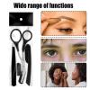 Women Eyebrow Trimmer - 3pcs/set Eyebrow Scissors With Comb, Eyebrow Comb Scissors | Professional Eyebrow Hair Remover, Non Slip Electric Eyebrow Trimmer, Portable Eye Brow Scissors For Women view 3