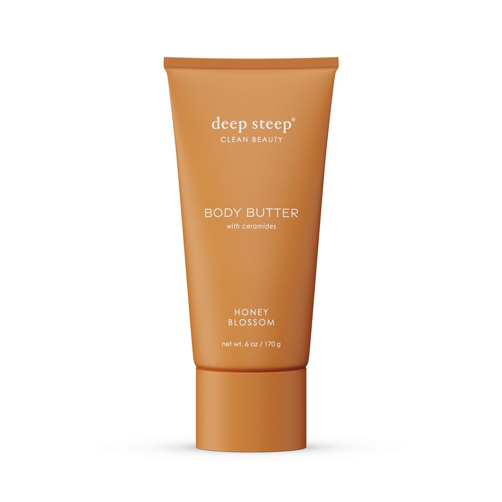 Deep Steep Body Butter with Ceramides for Intense Moisture 6oz (6 Ounces (Pack of 1), Honey Blossom)