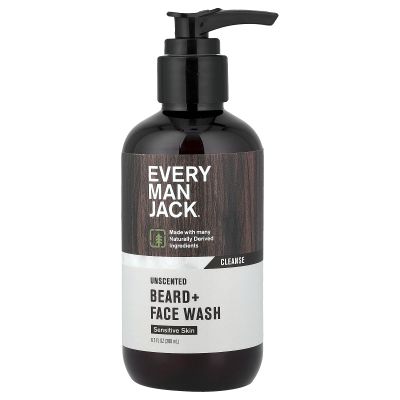 Every Man Jack Unscented Beard And Face Wash, 6.7 Fz