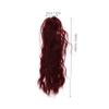VINTORKY Curly Wavy Ponytail Extension Natural Looking Hairpiece for Women Easy Claw Clip Attachment Synthetic Wig for Parties and Performances view 2