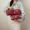 MKF Collection 3PCS Stylish Cosmetic Bag Portable Makeup Travel Organizer Case With 7 Makeup Brushes by Mia K view 2