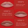 EDA LUXURY BEAUTY Red Retractable Lip Liner - Creamy Smooth Formula, High Pigmented, Waterproof, Long-Lasting Rich Color, Vegan & Cruelty-Free, Twist-Up Mechanical Automatic Lipliner Pencil, One Rose view 3