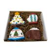 4 pcs Christmas Holiday Bath Bomb Gift Box, Christmas Gift Box, Christmas Holiday Stocking Stuffers, Christmas Themed Bath Bombs view 1