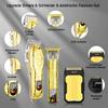 LQT Professional Hair Clipper Set for Men Electric Shaver Razor Cordless Hair Cutting Barber Clippers Beard Trimmer Mens Grooming Kit Gifts for him (Gold) view 3