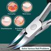 CGTENBS Nail Clippers Ingrown Toenail Correction Nippers Cuticle Cutters Cut Pedicure Manicure Hand Foot Care Tool(D) view 3