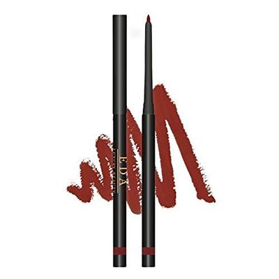 Brown Retractable Lip Liner - Creamy Smooth Formula, High Pigmented, Waterproof, Long-Lasting Rich Color, Vegan & Cruelty-Free, Twist-Up Mechanical Automatic Lipliner Pencil, Sweet Love