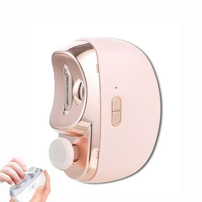 3 in 1 Automatic Electric Nail Clipper,Safe and Convenient Nail Trimmer with Polishing, USB Two-Speed Adjustment Electric Toe Nail Clippers Nail Cutter with Light for Kids Adult