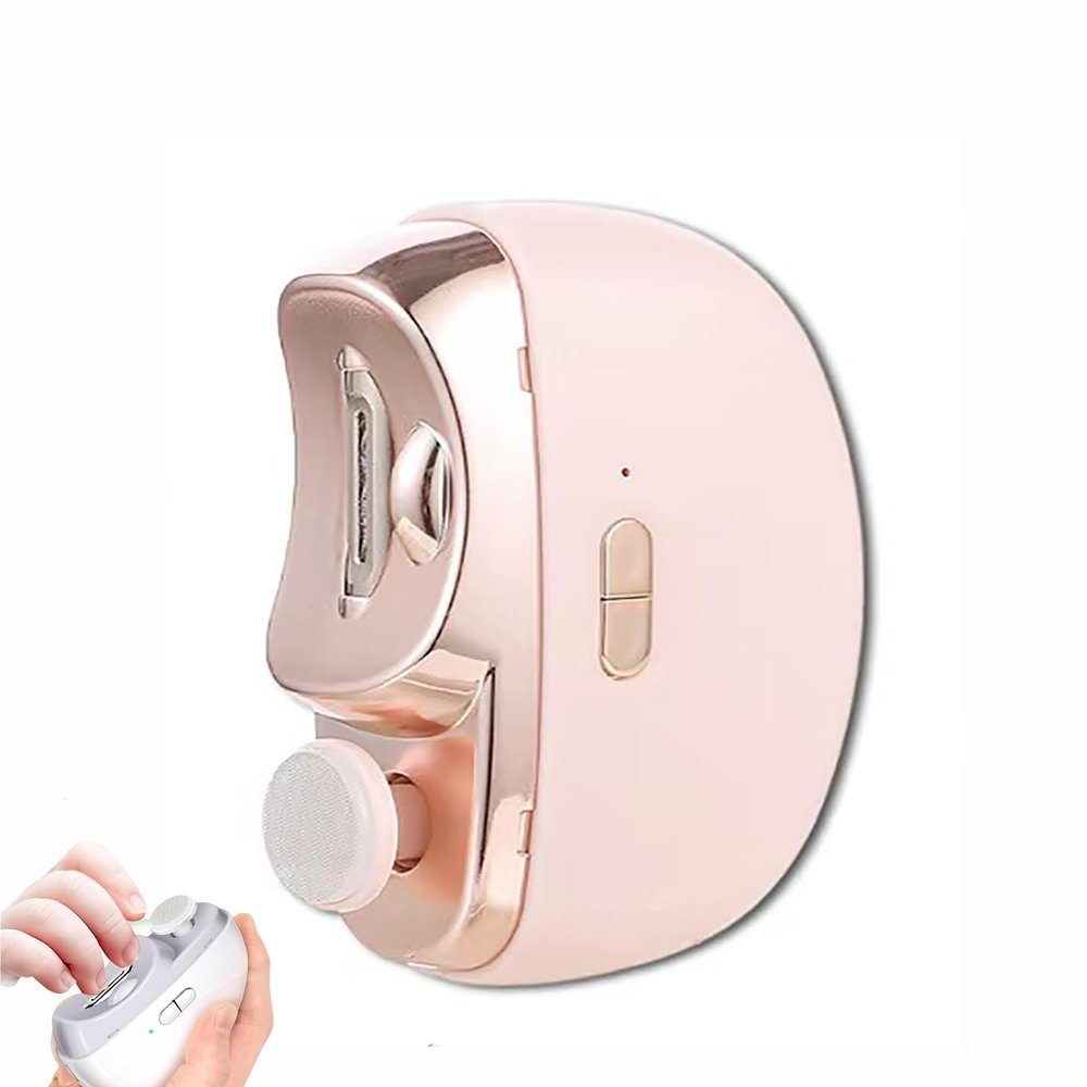 3 in 1 Automatic Electric Nail Clipper,Safe and Convenient Nail Trimmer with Polishing, USB Two-Speed Adjustment Electric Toe Nail Clippers Nail Cutter with Light for Kids Adult