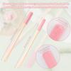 2pcs Toe Cleaning Brush, Shower Foot Scrubber Soft Rubber Foot File Toe and Foot Towel Brush Long Handle Between The Toe Gap Brush Silicone Bath Brush Bathing Accessories for Seniors Elderly Women view 2