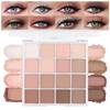 16Color Matte Shimmer Eyeshadow Palette, Natural Nude Dark Brown Champagne Gold Coffee Sparkly Eye Shadow Makeup, Warm Pastel Eyeshadows Long Lasting Waterproof Naturing-Looking Women Girls Eye Shadow view 1