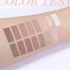 16Color Matte Shimmer Eyeshadow Palette, Natural Nude Dark Brown Champagne Gold Coffee Sparkly Eye Shadow Makeup, Warm Pastel Eyeshadows Long Lasting Waterproof Naturing-Looking Women Girls Eye Shadow view 3