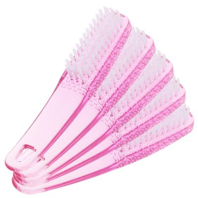 PLAFOPE 5pcs Nail Brush for Cleaning Gentle Nail Brush Soft Bristles for Fingernails and Toes