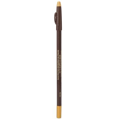 Beard Pencil Liner, Beard Pencil Styling Tool with Sharpener, Styling Tool for Shaping Eyeliner, for Travel Salon Home (Dark Brown)