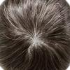 Healthlif Toupee For Men Swiss Lace Hair System For Mens ToupeeL Human Hair Lace Hair Piece For Mens Toupee Hair Units 6X9#330#3 Dark Brown+30% Grey 120% Density view 4