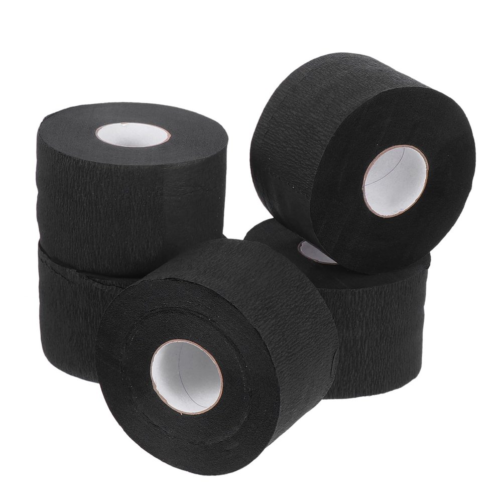HAPINARY 5rolls Protective Neck Paper Strips for Hair Cutting Disposable Neck Covering Tissue Soft Absorbent Material for Salon and Hair Styling