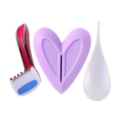 Amagogo Female Hair Removal Stencil Set for Bikini Area, Heart, Optional