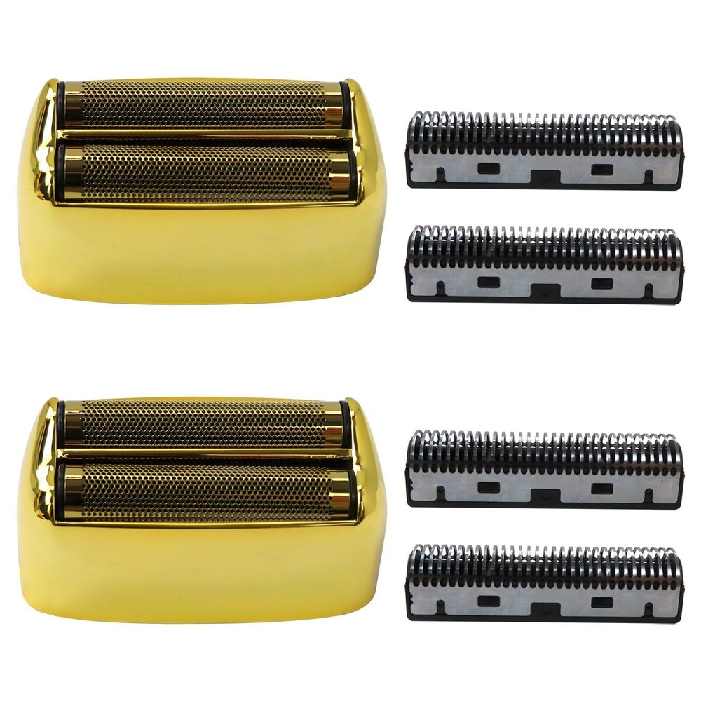 2025 Version 2Pack Upgraded Replacement Gold Foil and Cutters for PRO Double Foil Shaver FXFS2, Gold