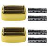 2025 Version 2pack Update Replacement Foil and Cutters for PRO Barberology Double Foil Shaver, Compatible with PRO Barberology FXFS2 Shaver, Gold view 1