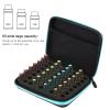 FLEXMAN Essential Oils Carrying Case, 63 Slots Essential Oil Storage Carrying Case, EVA Hard Shell Exterior Essential Oils Holder for Home, Traveling, Moving House (Blue) view 3