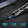 Brightup Electric Razor for Men Face, Wet & Dry Electric Shaver for Men with Pop-up Trimmer, Men's Razor with 4D Flex Precision Blades, USB Fast Charging, LED Display, Travel Lock, Storage Case view 2
