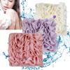 3/6pcs Wash Cloth Loofah Combo, Washcloth Loofah Combo, The Leeffa Soft Loofah and Washcloth, 2 in 1 Bath Loofah Sponge, Soap Loofah Pouch, Loofah with Drawstring(H) view 1