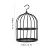 Black Birdcage Style Wax Seal Warmer, Hanging Hook Strong Metal Decorative Wax Seal Furnace for Party Invitations Wedding Envelopes (Black) view 2