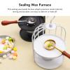 Black Birdcage Style Wax Seal Warmer, Hanging Hook Strong Metal Decorative Wax Seal Furnace for Party Invitations Wedding Envelopes (Black) view 3