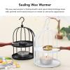 Black Birdcage Style Wax Seal Warmer, Hanging Hook Strong Metal Decorative Wax Seal Furnace for Party Invitations Wedding Envelopes (Black) view 4