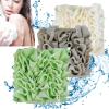 3/6pcs Wash Cloth Loofah Combo, The Leeffa Soft Loofah and Washcloth, 2 in 1 Bath Sponge, Soap Pouch With Drawstring(F) view 1
