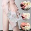 3/6pcs Leeffa Soft Loofah and Washcloth Combo - 2 in 1 Bath Sponge, Soap Pouch With Drawstring(A) view 3