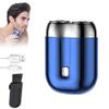 2024 New Upgrade Pocket Shaver, Model Rechargeable Dual-Head Electric Shaver, Mini Portable Electric Shaver, USB Electric Razor for Men, Pocket Size Washable Electric Razor(Blue) view 1