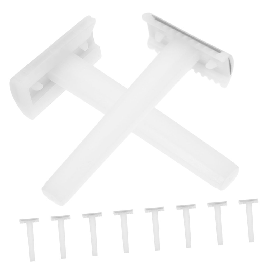 BIUDECO 10pcs Disposable Razors Double Hair Removal Shaver Women Disposable Razor Men Hair Removal for Women and Men