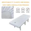 Beauty Bed Sheet Waterproof, Massage Table Bed Sheet Elastic Cotton with Face Rest Hole, All Round Wrap Massage Sheets for Spa Beauty Salon Home(Gray,185 * 70cm) view 2