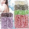3/6pcs Leeffa Soft Loofah and Washcloth Combo - 2 in 1 Bath Sponge, Soap Pouch With Drawstring(K) view 1