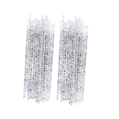 Baluue 200pcs Disposable Eyelash Cleaning Swabs Makeup Removal Rods for Eyelash Extensions and Eyebrow Care Compact Cotton Swabs Fine Tips for Precision Use