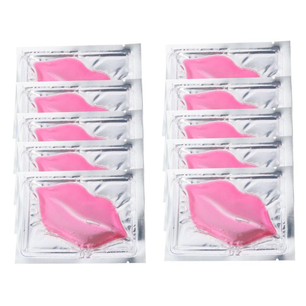 BIUDECO 15pcs Collagen Lip Mask Pad Exfoliating Moisturizing for Women Girls Hydrating and Anti Aging Lip Mask Collagen for Dry