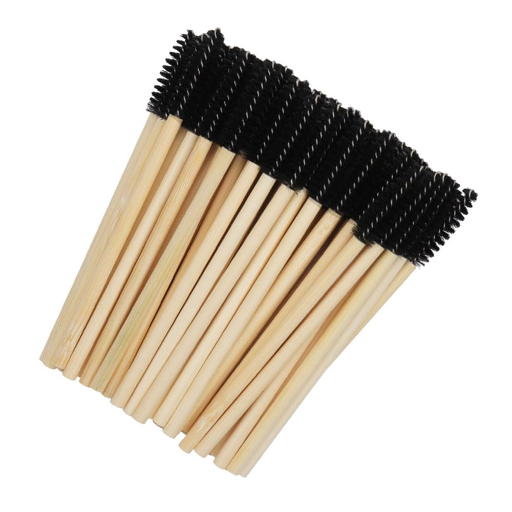 Didiseaon 100pcs Disposable Eyelash Brush Applicators Makeup Kit Lash Wand for Mascara Eyebrow Brush