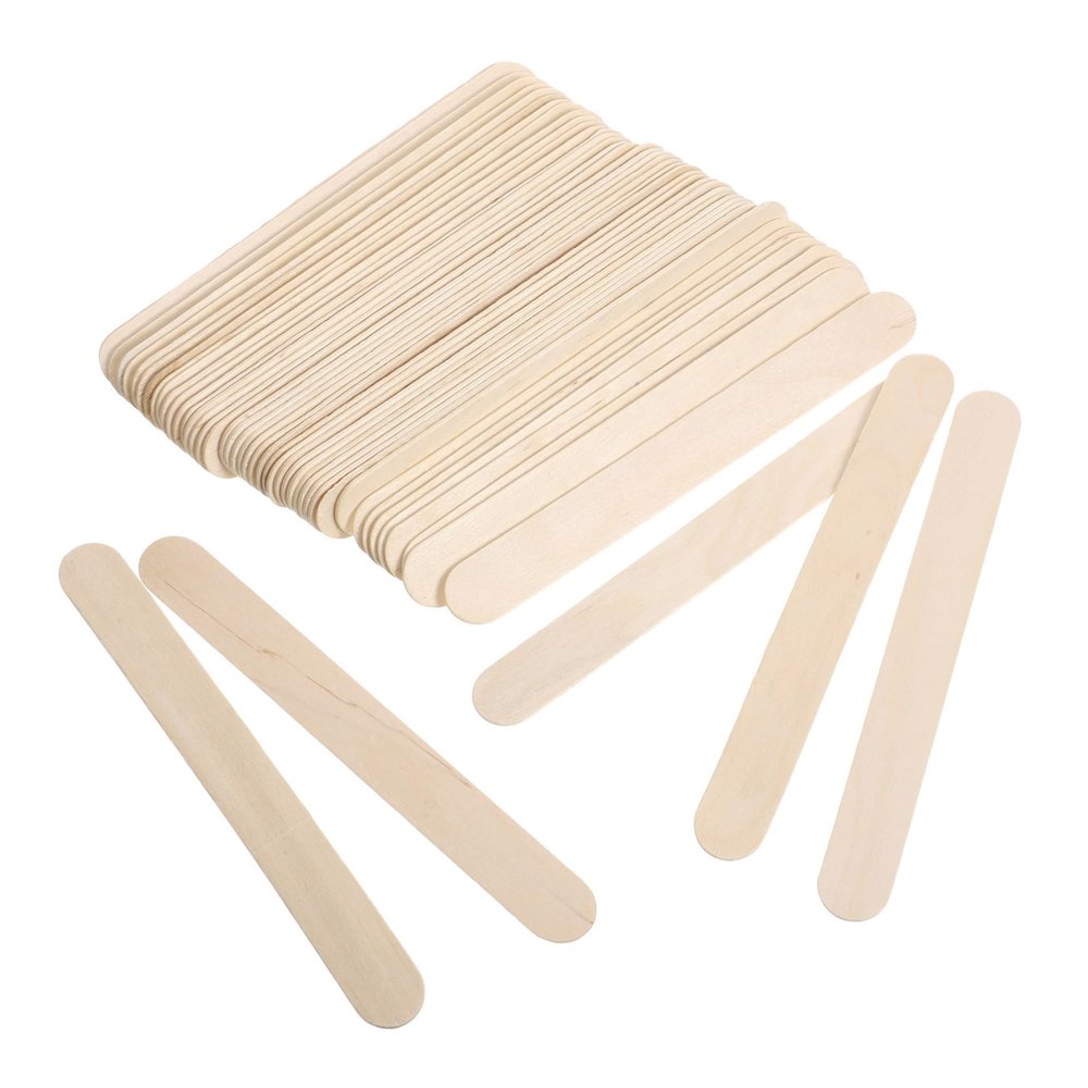 BCOATH Waxing Sticks for Hair Removal Brow Eyebrow Waxing Portable Body Wax Applicators Wooden Spatulas Hair Removal Tools for Women