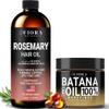 Batana Oil For Hair Growth Dr Sebi Organic, For Thickening and Deep Conditioning, Rosemary Oil for Hair Growth with Castor, Jojoba, and Biotin, Natural Hair Strengthening Serum view 1