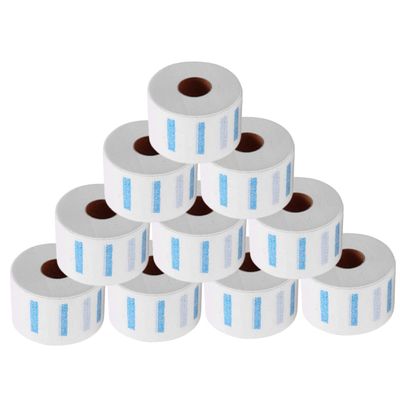 IWOWHERO 10rolls Professional Barber Neck Strips Salon Hairdressing Paper Stretchable Strips for Hair Cutting Neck Protection