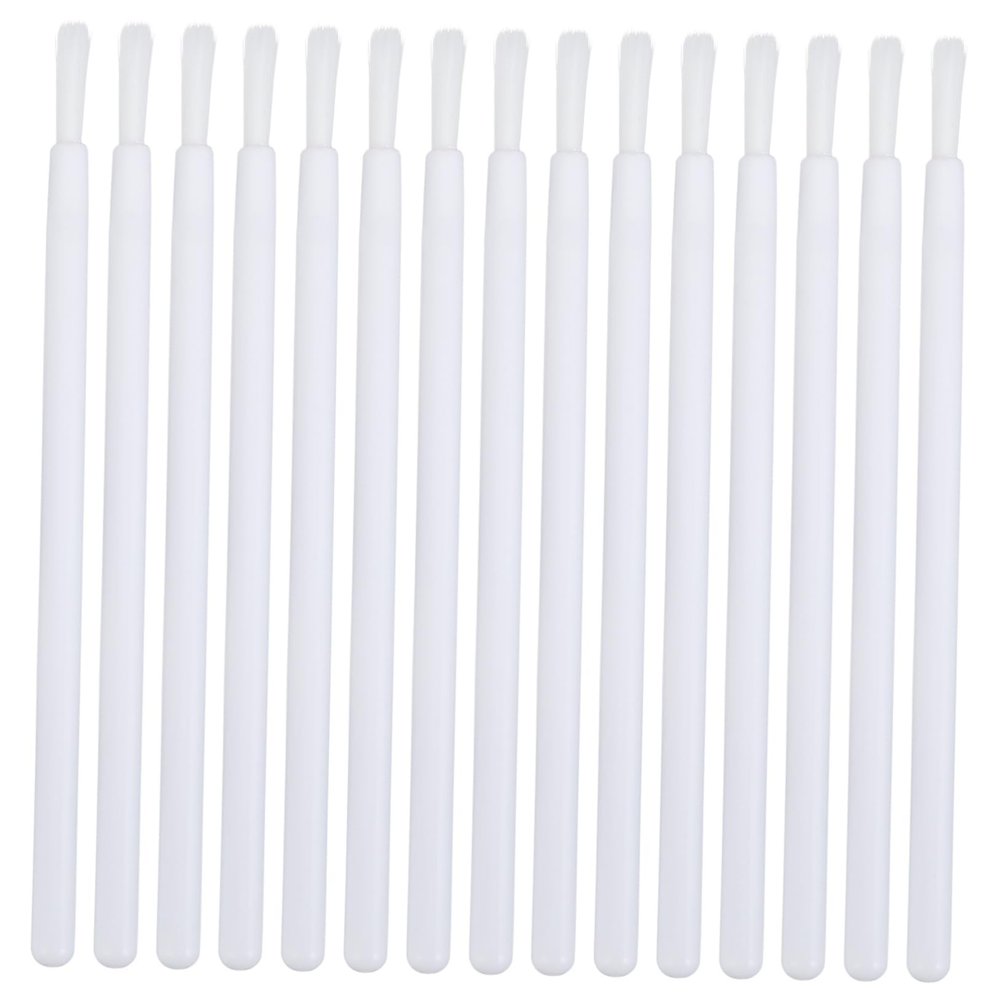 FOMIYES 100pcs Nylon Lip Brush Lipstick Gloss Applicator Wands Make-up Supplies Easy Application Brush White