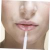 FOMIYES 100pcs Nylon Lip Brush Lipstick Gloss Applicator Wands Make-up Supplies Easy Application Brush White view 2