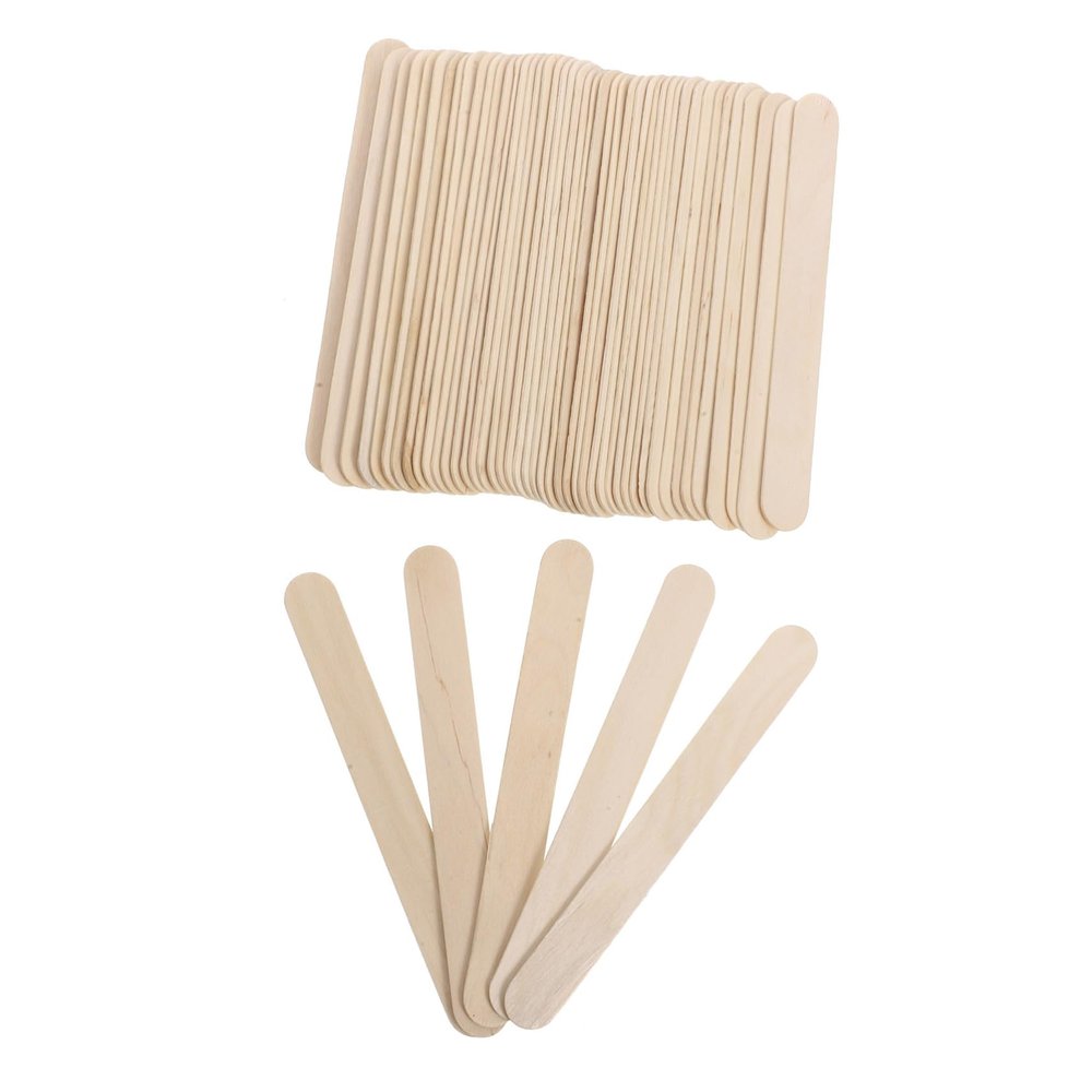 IWOWHERO 6 Boxes of Wooden Hair Removal Sticks Applicators for Body Hair Portable Waxing Kit Care