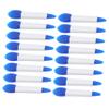 Baluue Double-ended Silicone Lip Mask Applicators for Lip Care Comfortable and Easy to Clean Lipstick Brushes for Makeup Application and Storage Blue Silicone with White Handles view 1