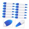 Baluue Double-ended Silicone Lip Mask Applicators for Lip Care Comfortable and Easy to Clean Lipstick Brushes for Makeup Application and Storage Blue Silicone with White Handles view 3