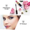 Baluue Double-ended Silicone Lip Mask Applicators for Lip Care Comfortable and Easy to Clean Lipstick Brushes for Makeup Application and Storage Blue Silicone with White Handles view 4