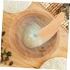 Didiseaon Bamboo Mask Mixing Bowl with Spoon Diy Facial Mask Tool for Home Use Easy to Clean Travel-friendly Safe for Skin Care for Salon and Personal Care view 3