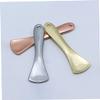 FOMIYES 4pcs Facial Mask Spoons Metal Cosmetic Cream Spoons for Eye Creams Lotions Comfortable to Hold Storage for Travel Beauty Salon Use Silver view 2